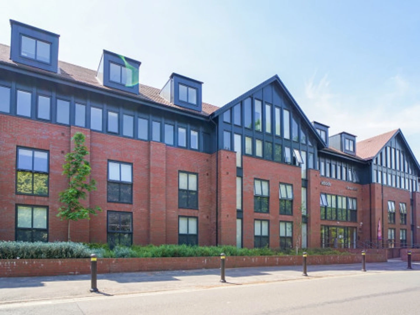 Student room in  with study area and shared facilities