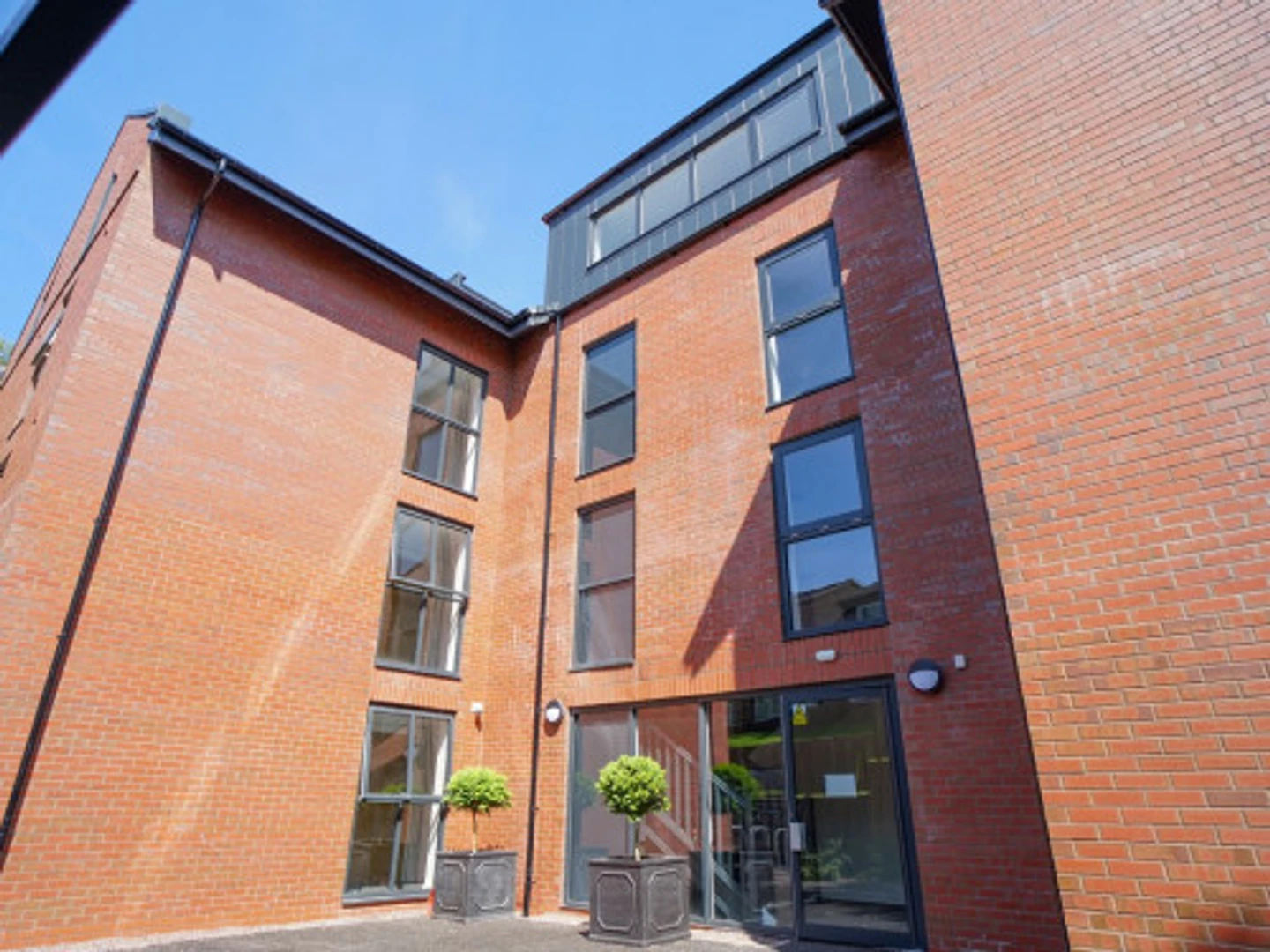 Student room in  with study area and shared facilities