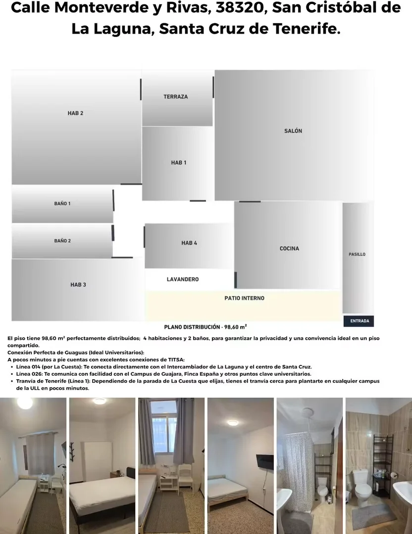 Quarto acolhedor para estudantes disponível em 