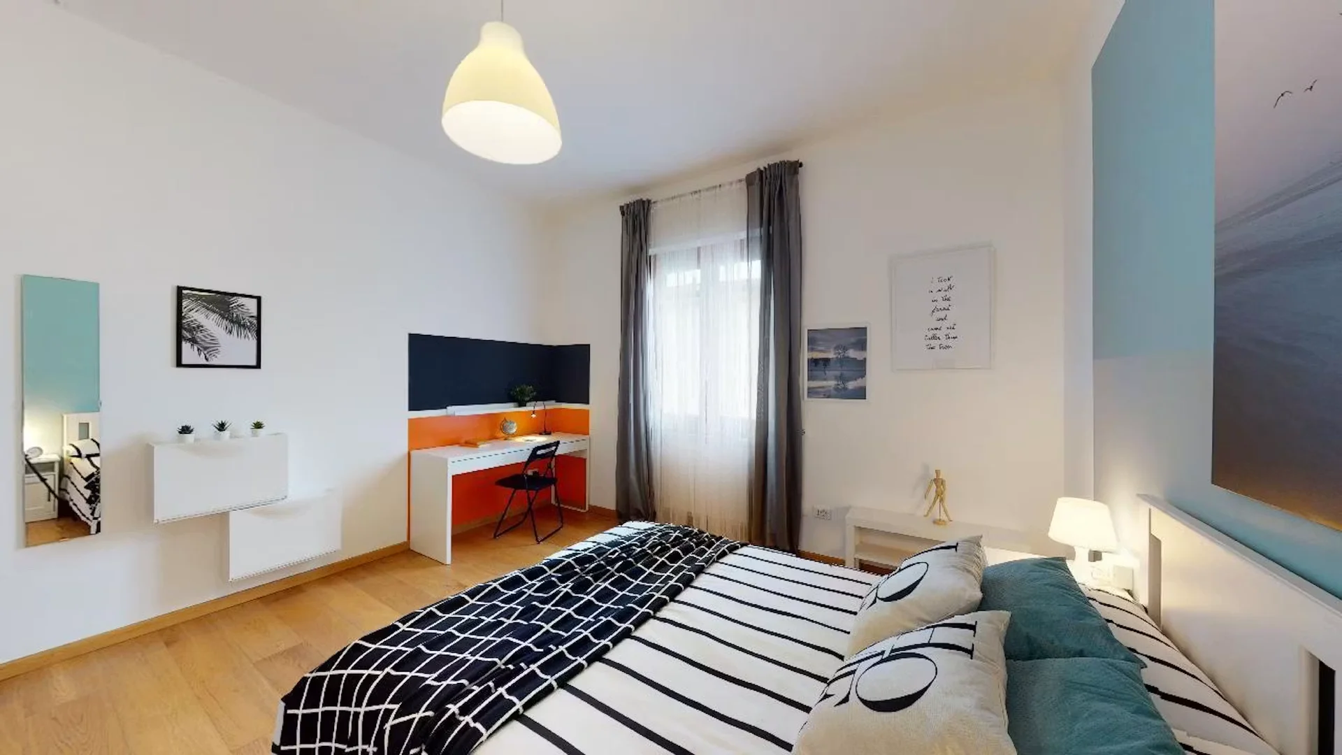 'de öğrenci dairesinde, tamamen mobilyalı kiralık oda