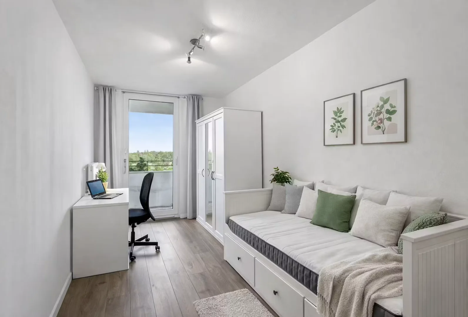 Chambre d'étudiant confortable et spacieuse dans 