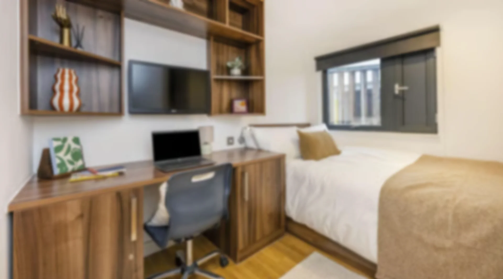 Comfortable and spacious student room in 