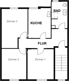 Quarto privado em Trippstadter Straße, Kaiserslautern, imagem 3 de 7
