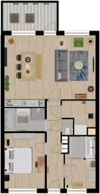 Apartamento inteiro em Mary van der Sluisstraat, Amsterdam-Oost, imagem 1 de 10