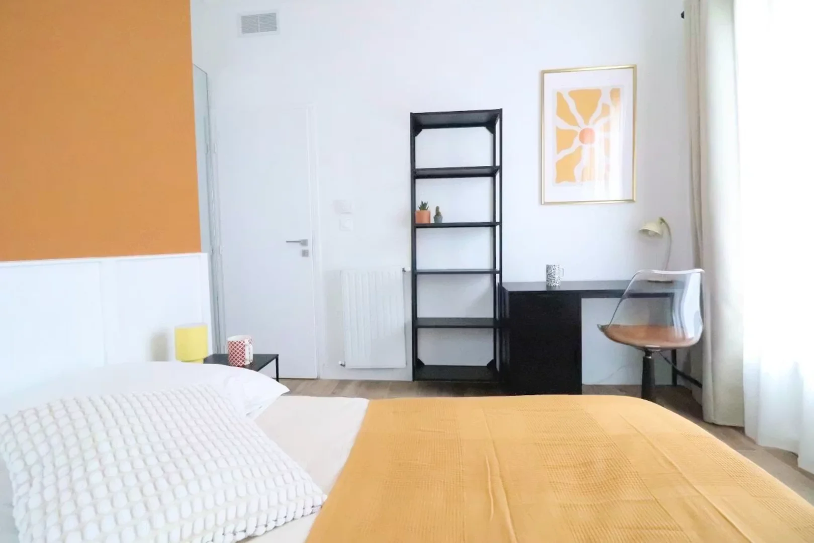 Affordable room for students with ample lighting in 