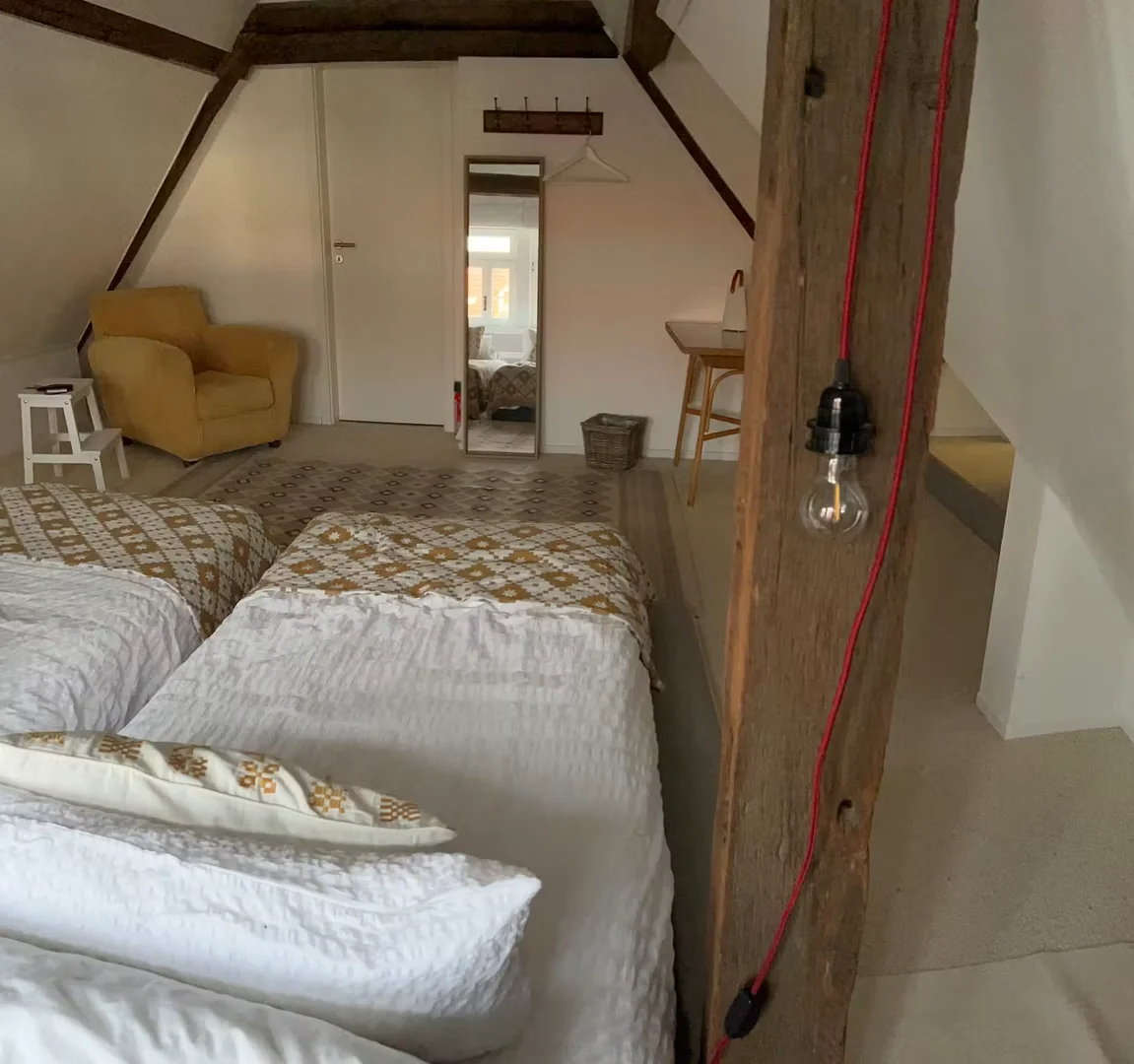 Habitación estudiantil funcional perfecta para estudiar en 