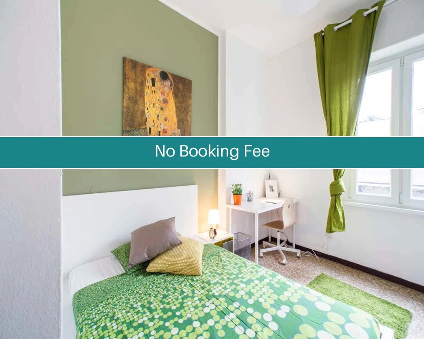 Affordable room for students with ample lighting in 