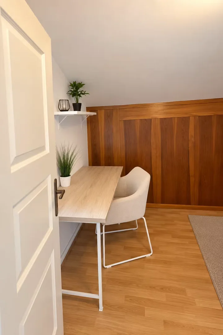 'de öğrenci dairesinde, tamamen mobilyalı kiralık oda