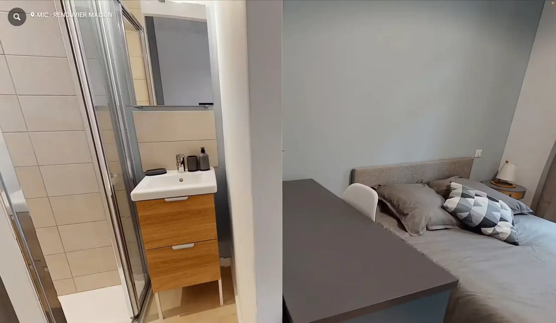'da üniversiteye kolay erişime sahip aydınlık ve havadar öğrenci odası