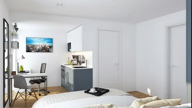 Studio im Wohnheim in der 61 Lower Bethesda Street, Stoke-on-Trent, ST1 3DE, bild 1 von 13