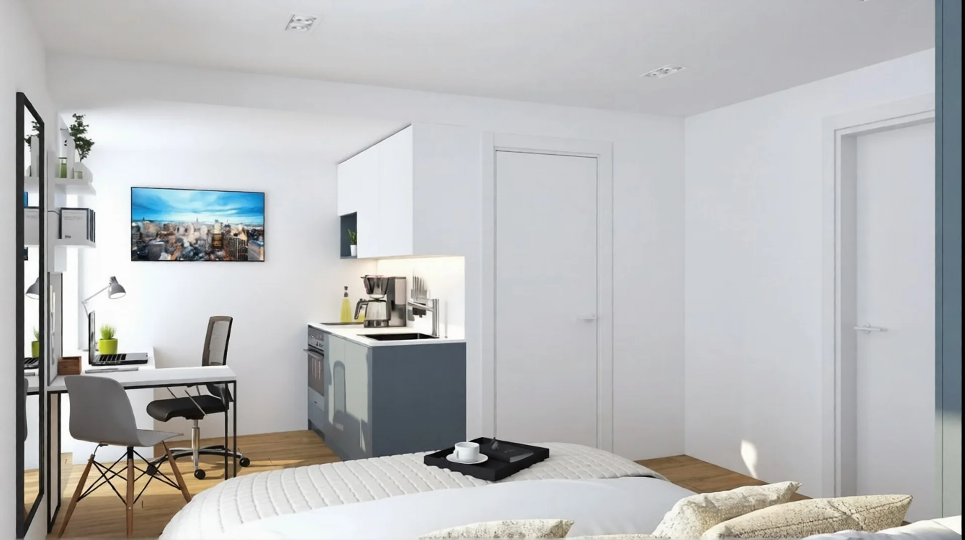 Voll ausgestattete Studiowohnung für Studenten in