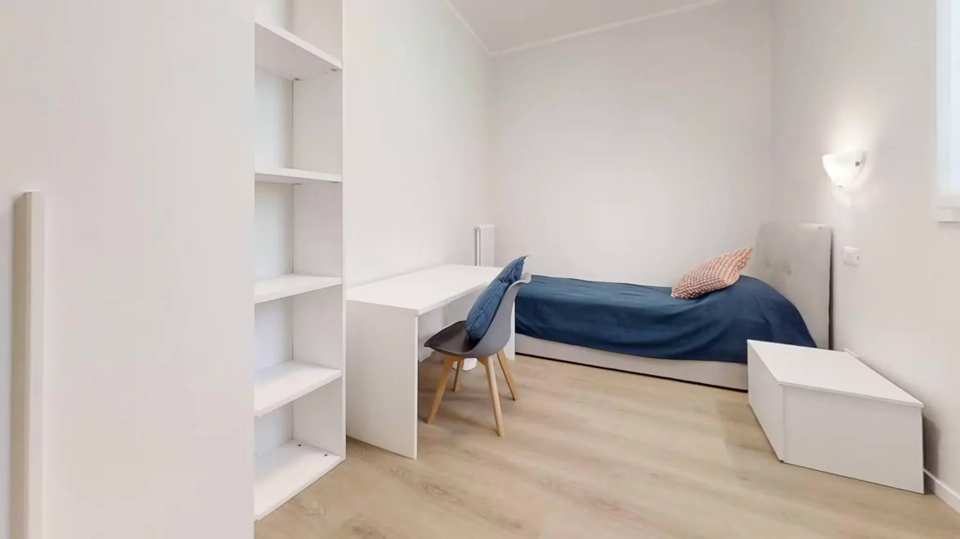 Student room in  with study area and shared facilities
