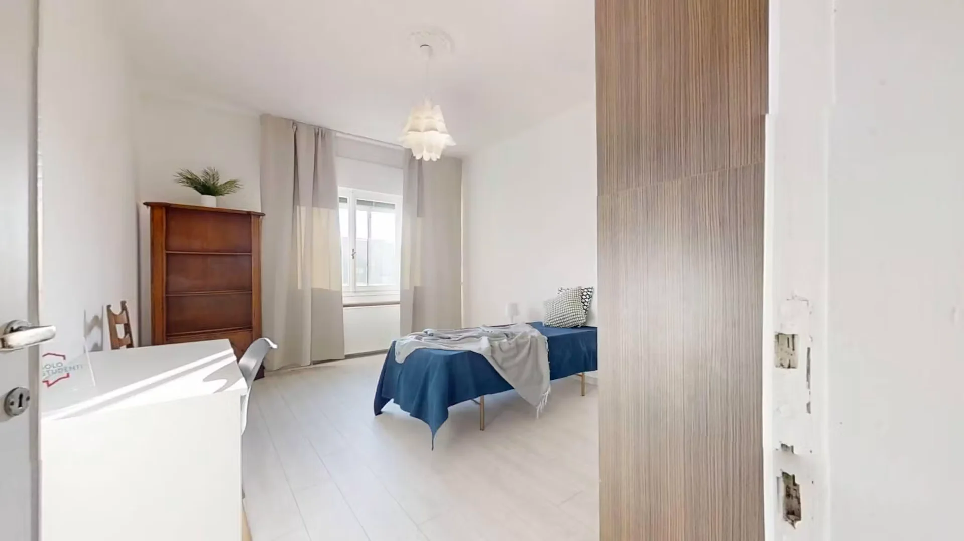 Affordable room for students with ample lighting in 