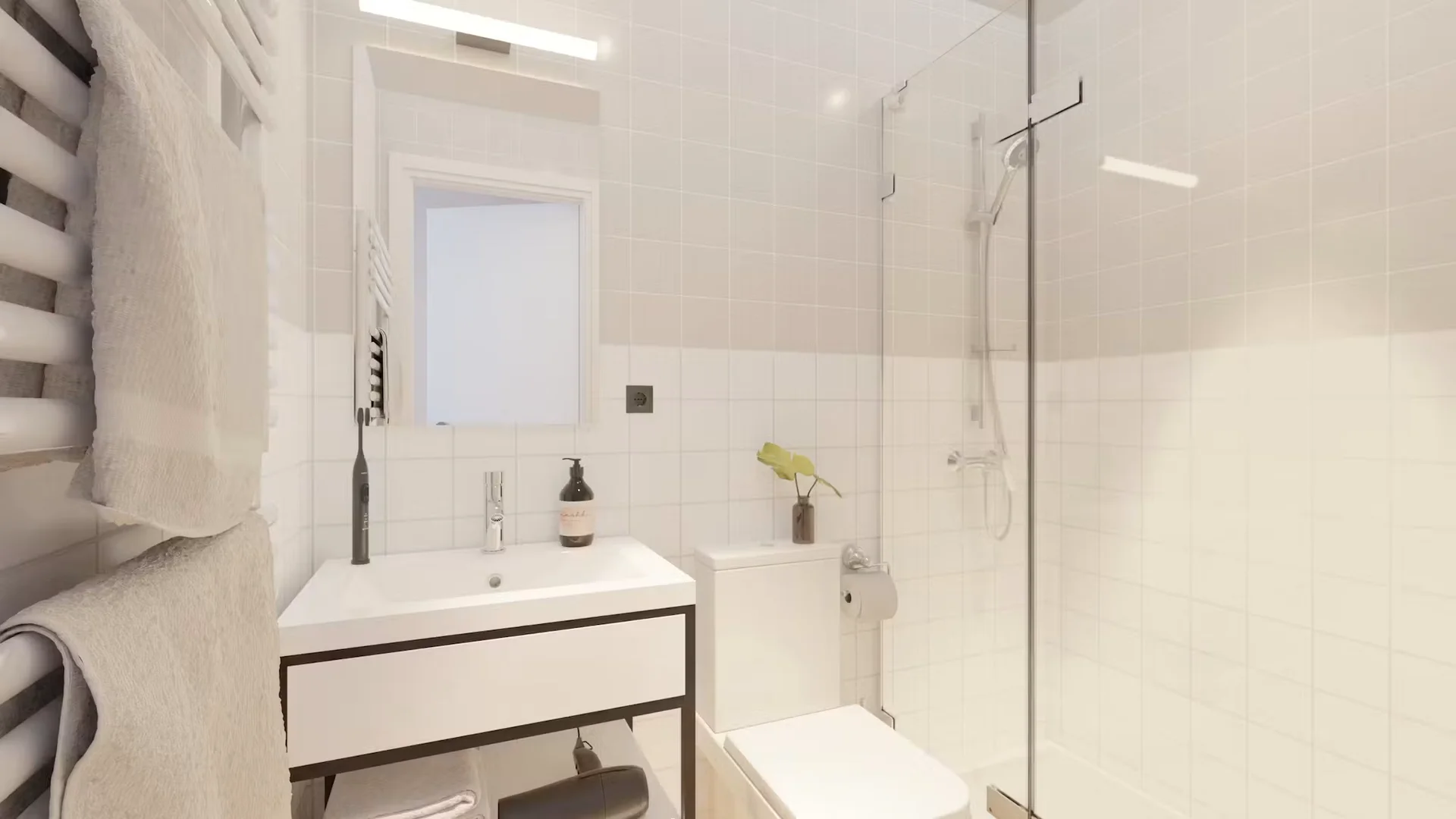 Quarto para alugar em apartamento de estudantes em , totalmente mobilado