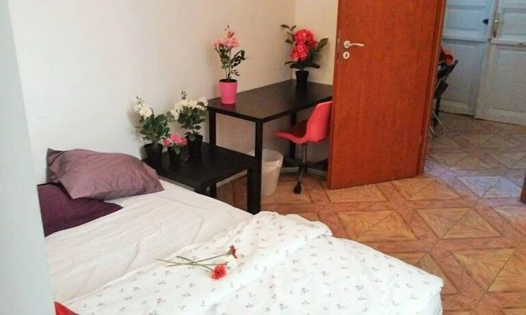 Pokój studencki w  z miejscem do nauki i wspólnymi udogodnieniami