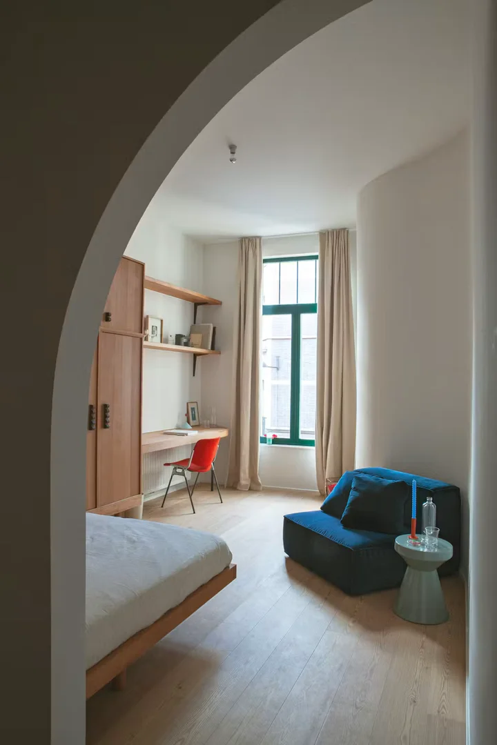 Quarto amigo do estudante em  com comodidades modernas