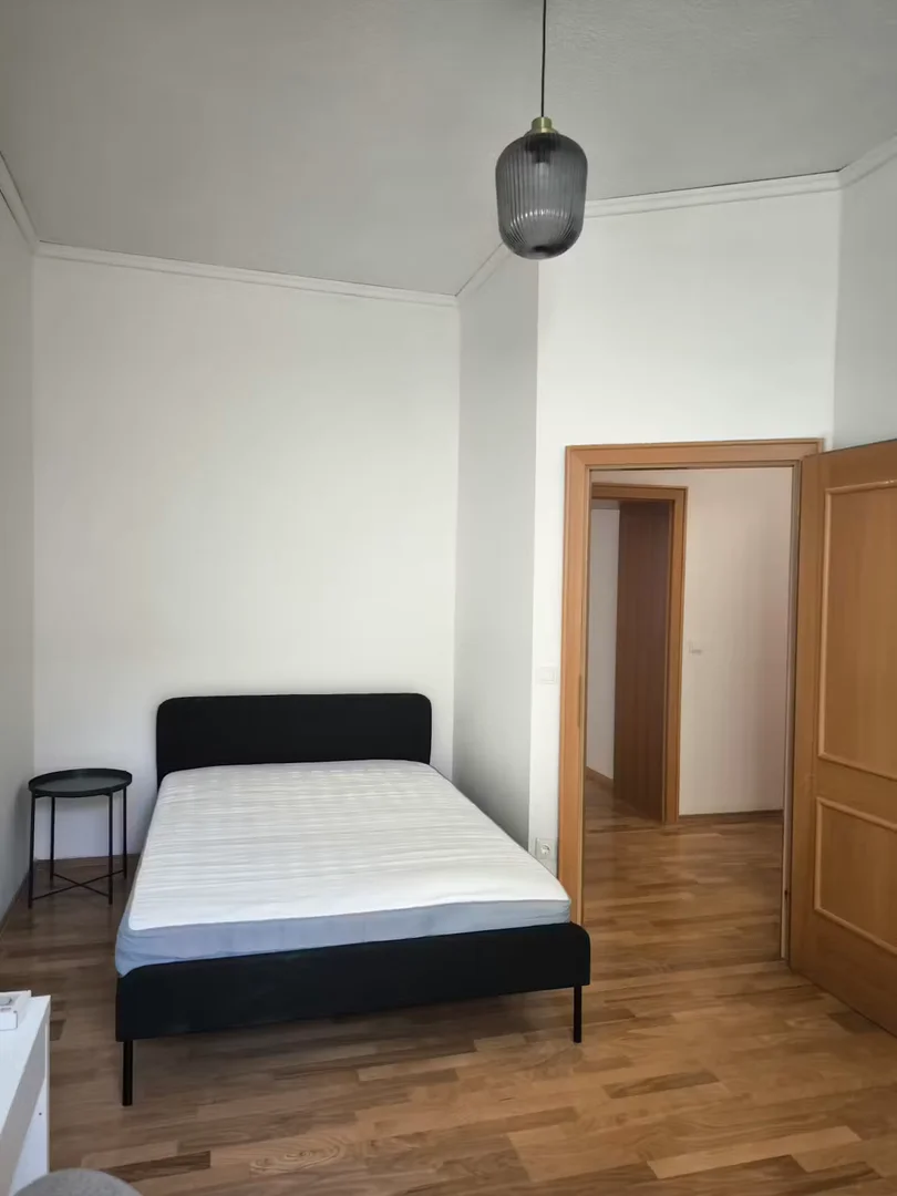 Student room in  with study area and shared facilities