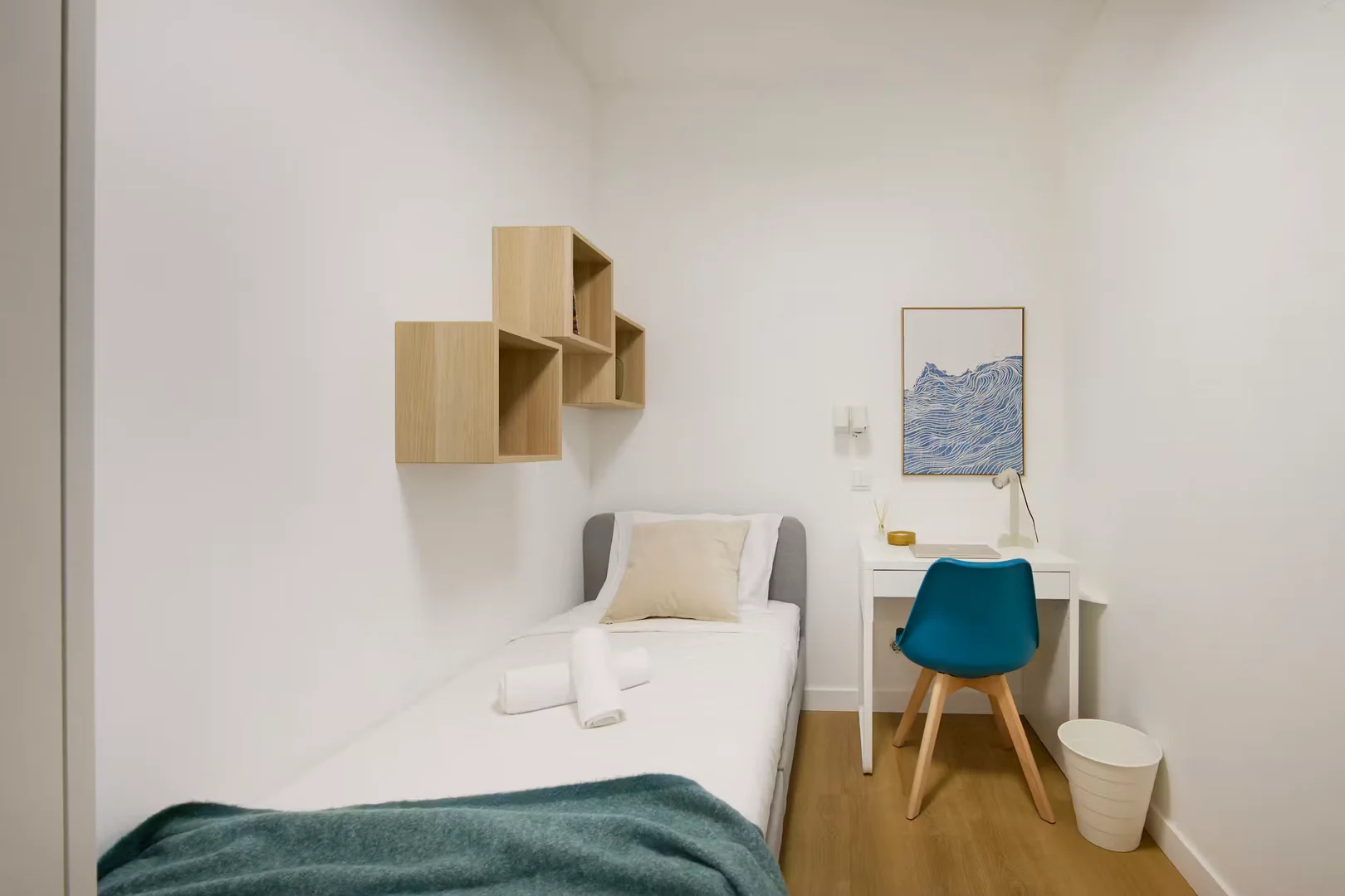 Affordable room for students with ample lighting in 