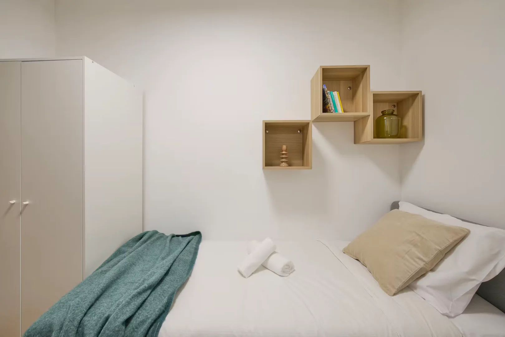 Student room in  with study area and shared facilities