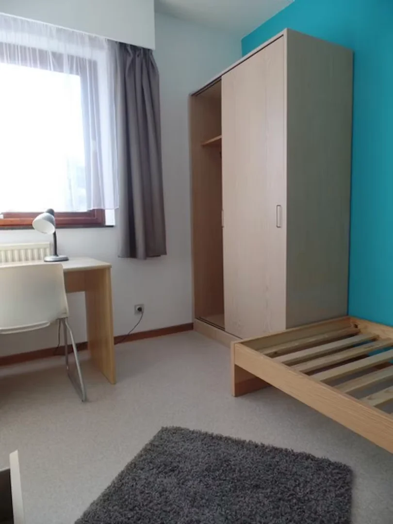 Student room in  with study area and shared facilities