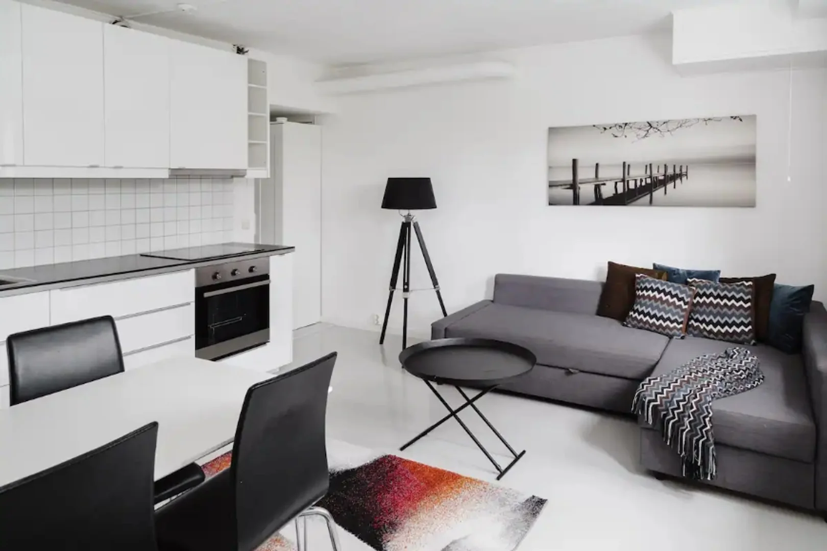 Apartamento estúdio totalmente equipado para estudantes em 