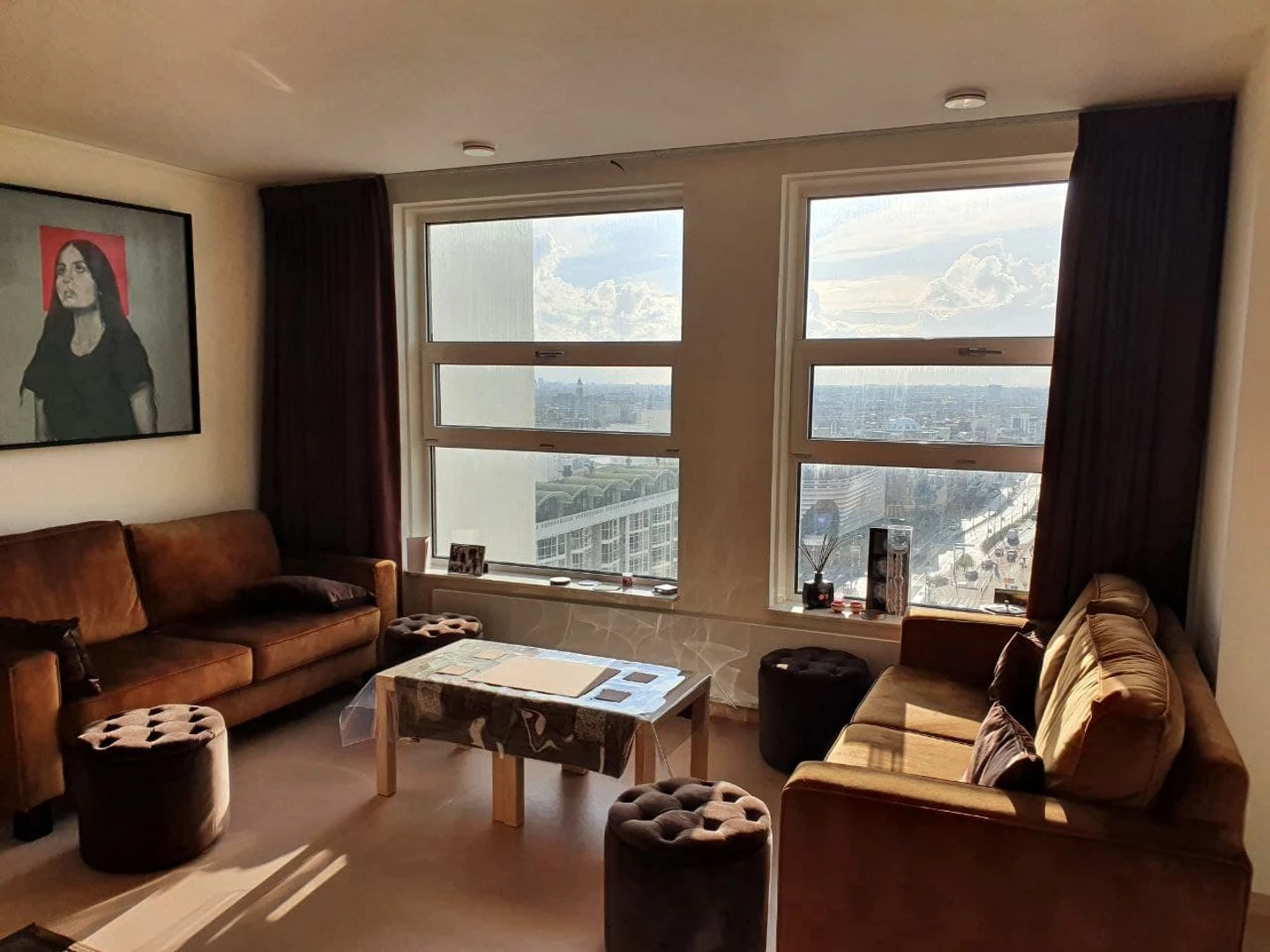 Camera per studenti in  con area studio e servizi in comune