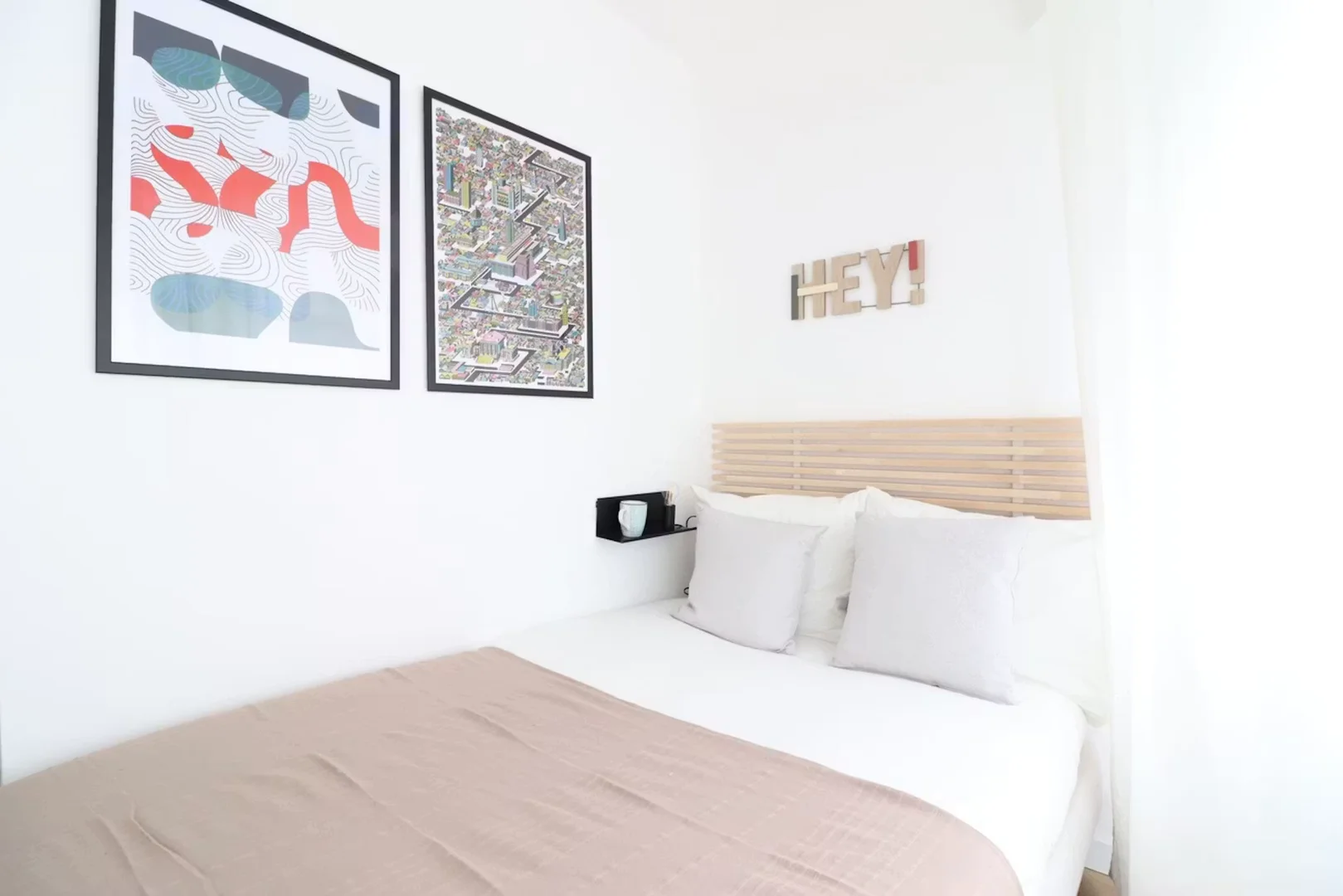 Affordable room for students with ample lighting in 