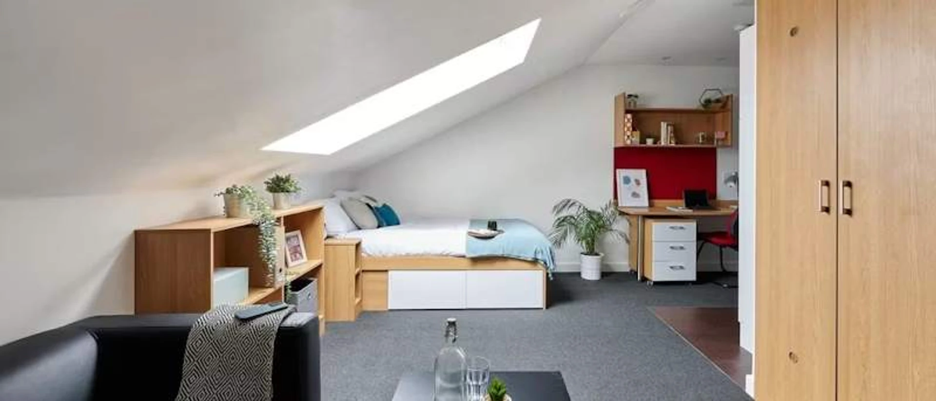 Compact studio apartment ideal for students in 