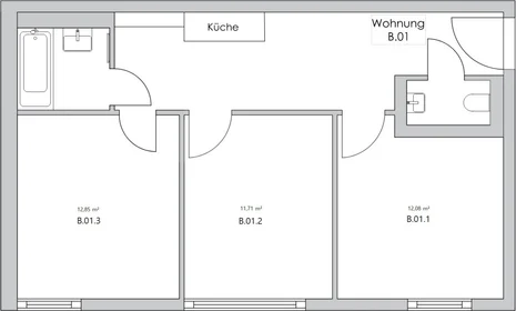 Privatzimmer in der Nazarethkirchstraße 51 (Aufgang B) , 13347 Berlin, Germany, bild 1 von 21