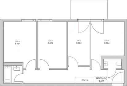 Chambre privée à Nazarethkirchstraße 51 (Aufgang B) , 13347 Berlin, Germany, image 1 de 10