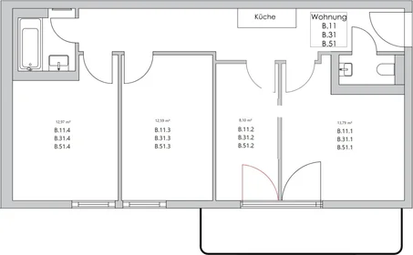 Habitación privada en Nazarethkirchstraße 51 (Aufgang B) , 13347 Berlin, Germany, imagen 1 de 10