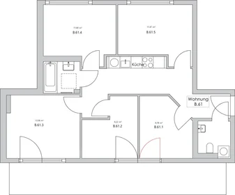 Privatzimmer in der Nazarethkirchstraße 51 (Aufgang B) , 13347 Berlin, Germany, bild 4 von 21