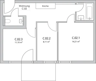Chambre privée à Nazarethkirchstraße 51 (Aufgang C) , 13347 Berlin, Germany, image 1 de 21