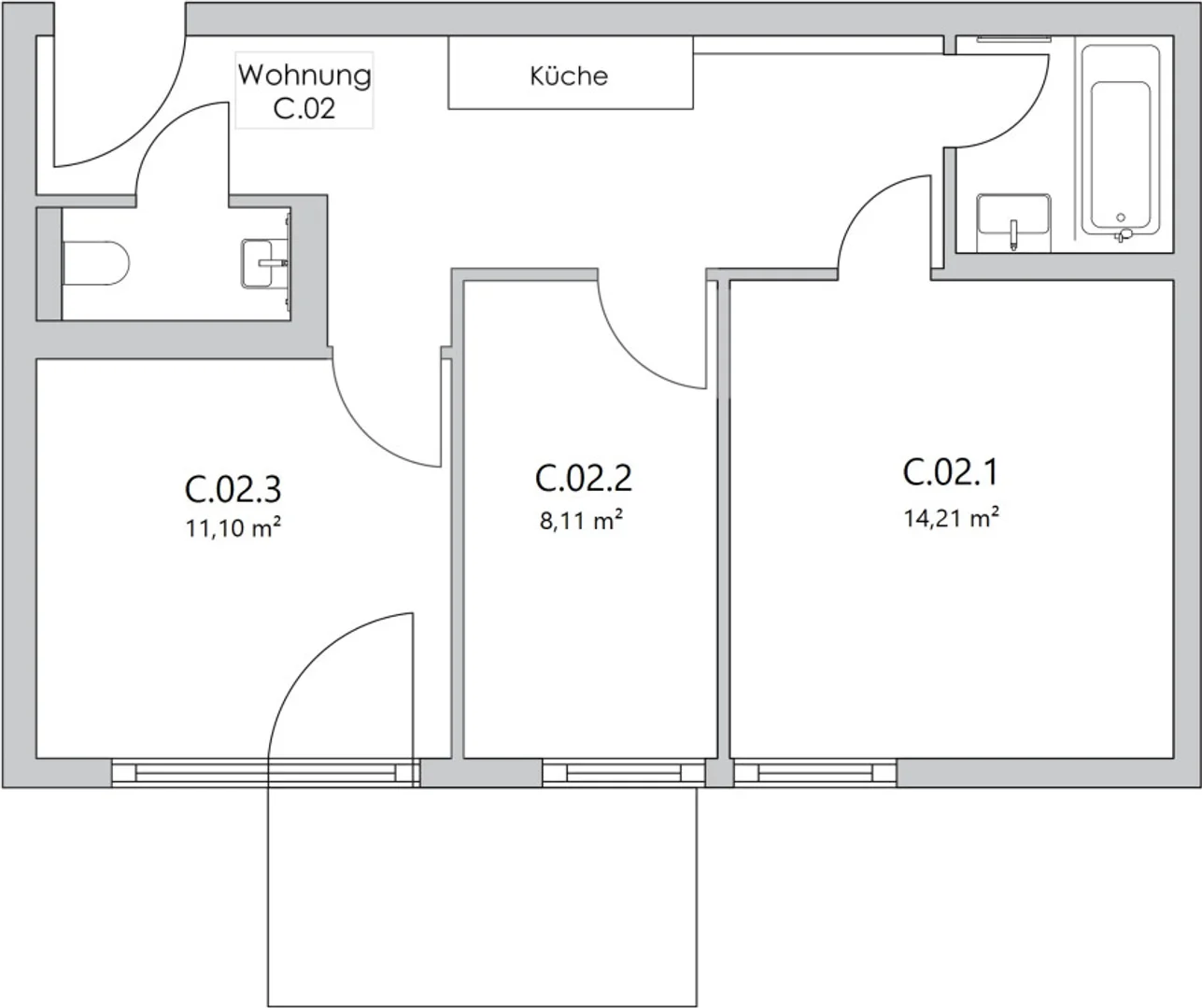 Chambre d'étudiant à  avec espace d'étude et installations communes