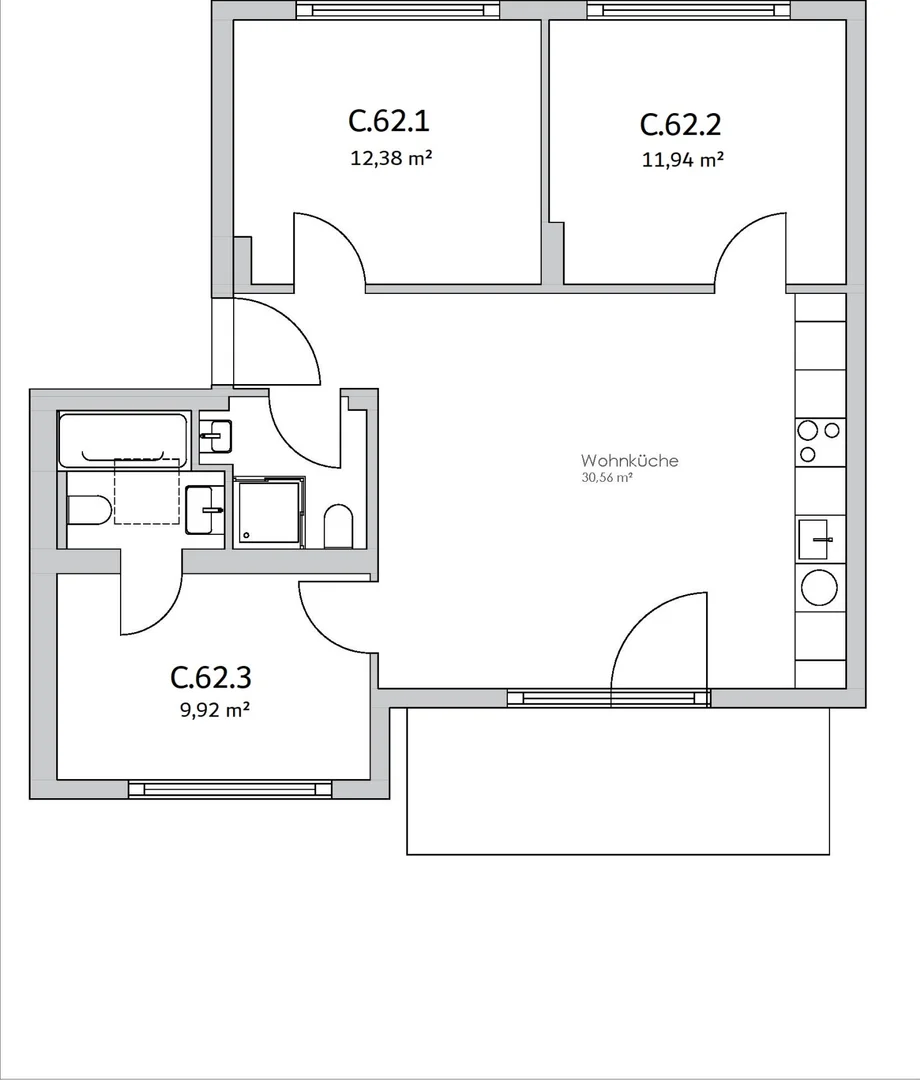 Gemütliches Zimmer für Studenten in 