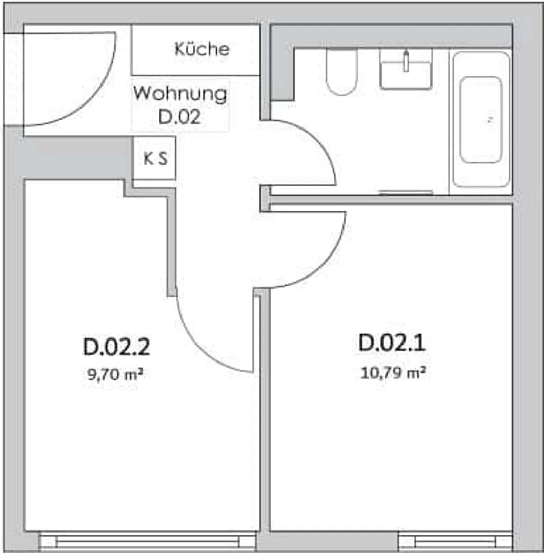 Quarto de estudante económico com localização conveniente em 