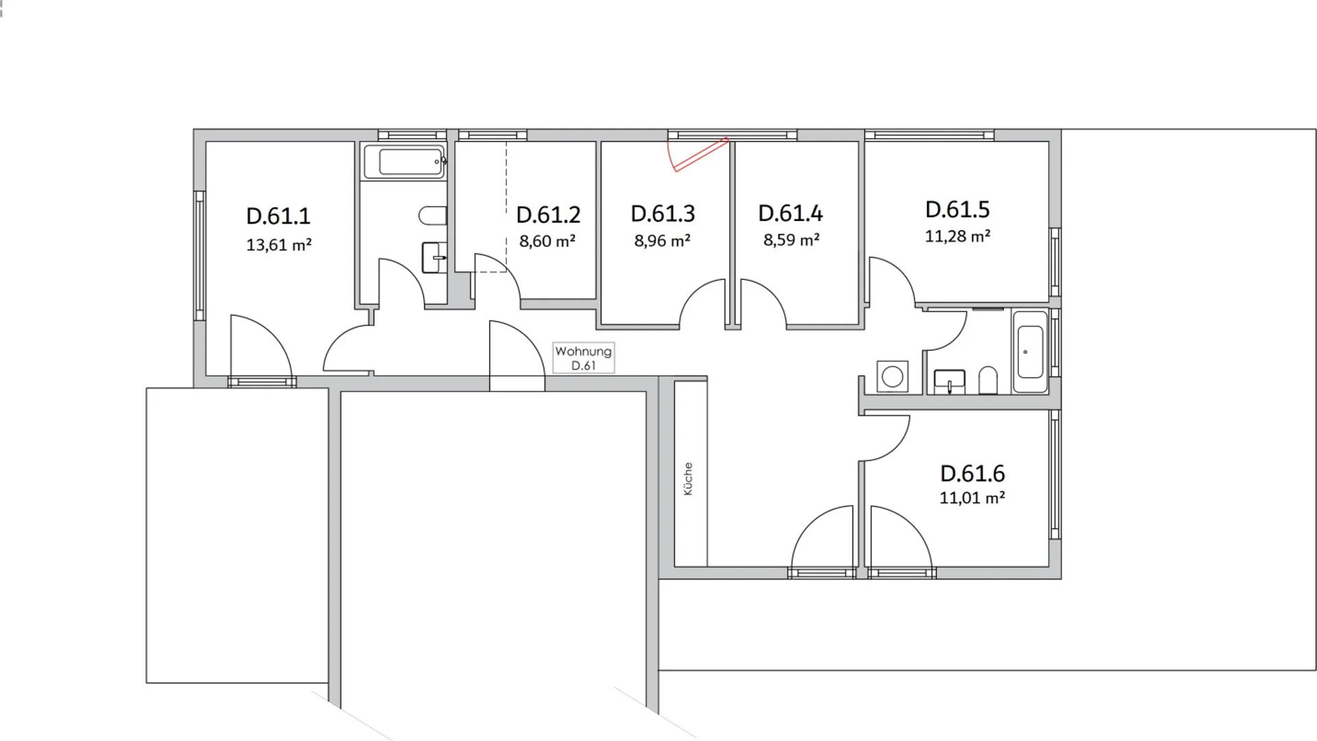 Komfortables und geräumiges Studentenzimmer in 