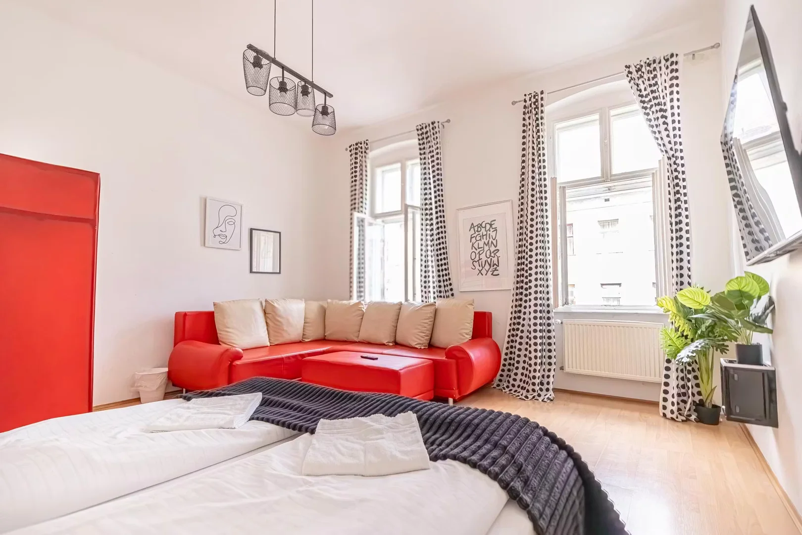 Habitación asequible para estudiantes con buena iluminación en 