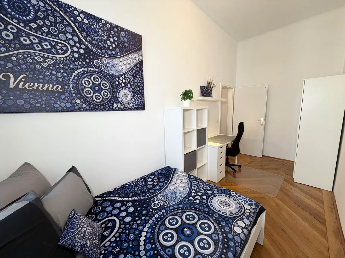 Affordable room for students with ample lighting in 