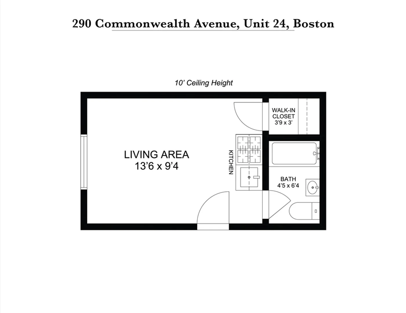 Modern student studio with complete amenities in 