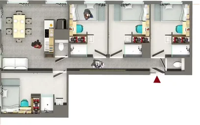 Privatzimmer im Wohnheim in der Noisy-le-Grand, 93160, bild 3 von 49