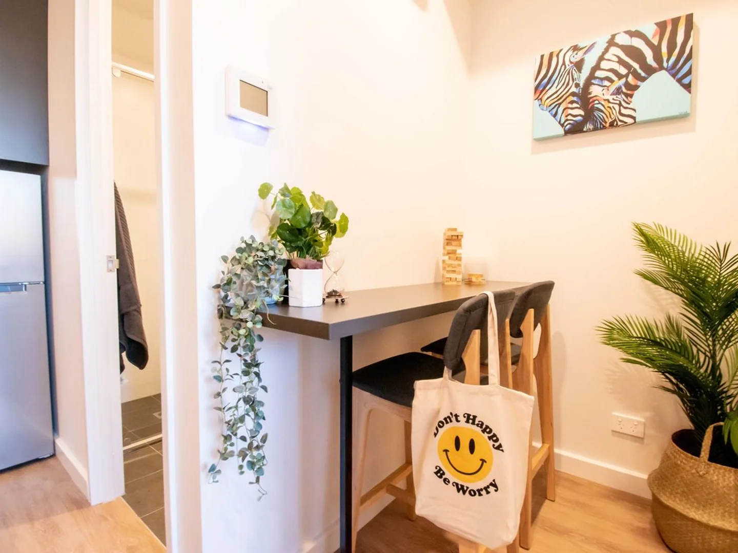 Minimalist student studio in  with efficient layout
