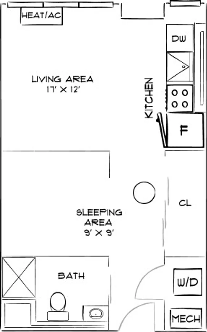 Apartamento estúdio chique perto do campus em 