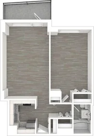 Entire place in residence at 75, Saint Alphonsus St., Unit 1704, Mission Hill, Boston, MA, 02120, image 2 of 3