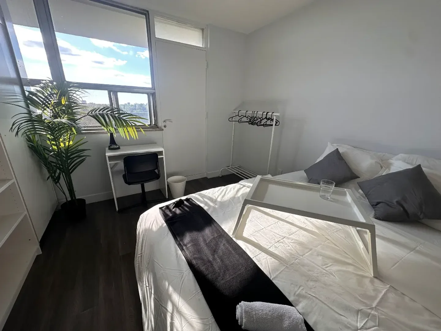 Chambre abordable pour les étudiants avec un bon éclairage dans 