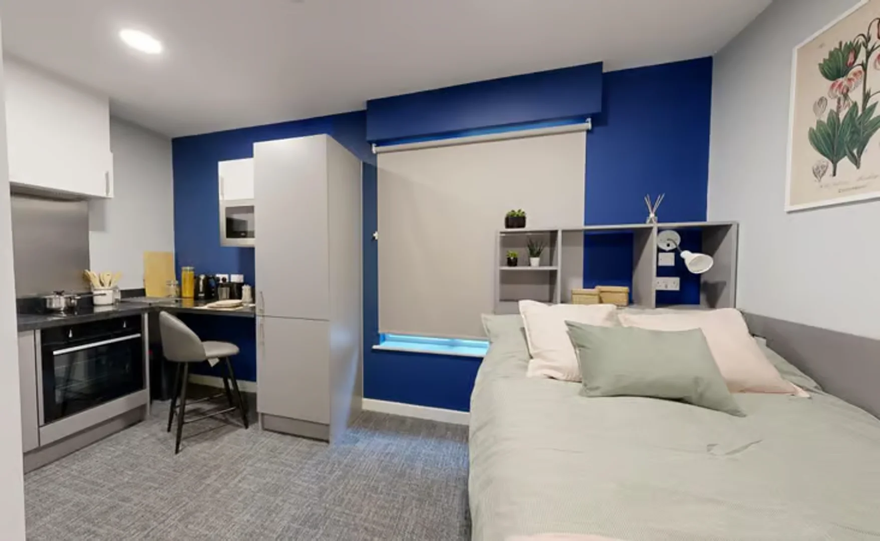 Apartamento estúdio compacto ideal para estudantes em 
