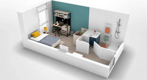 Chambre privée en résidence à Rouen, 76000, image 7 de 19