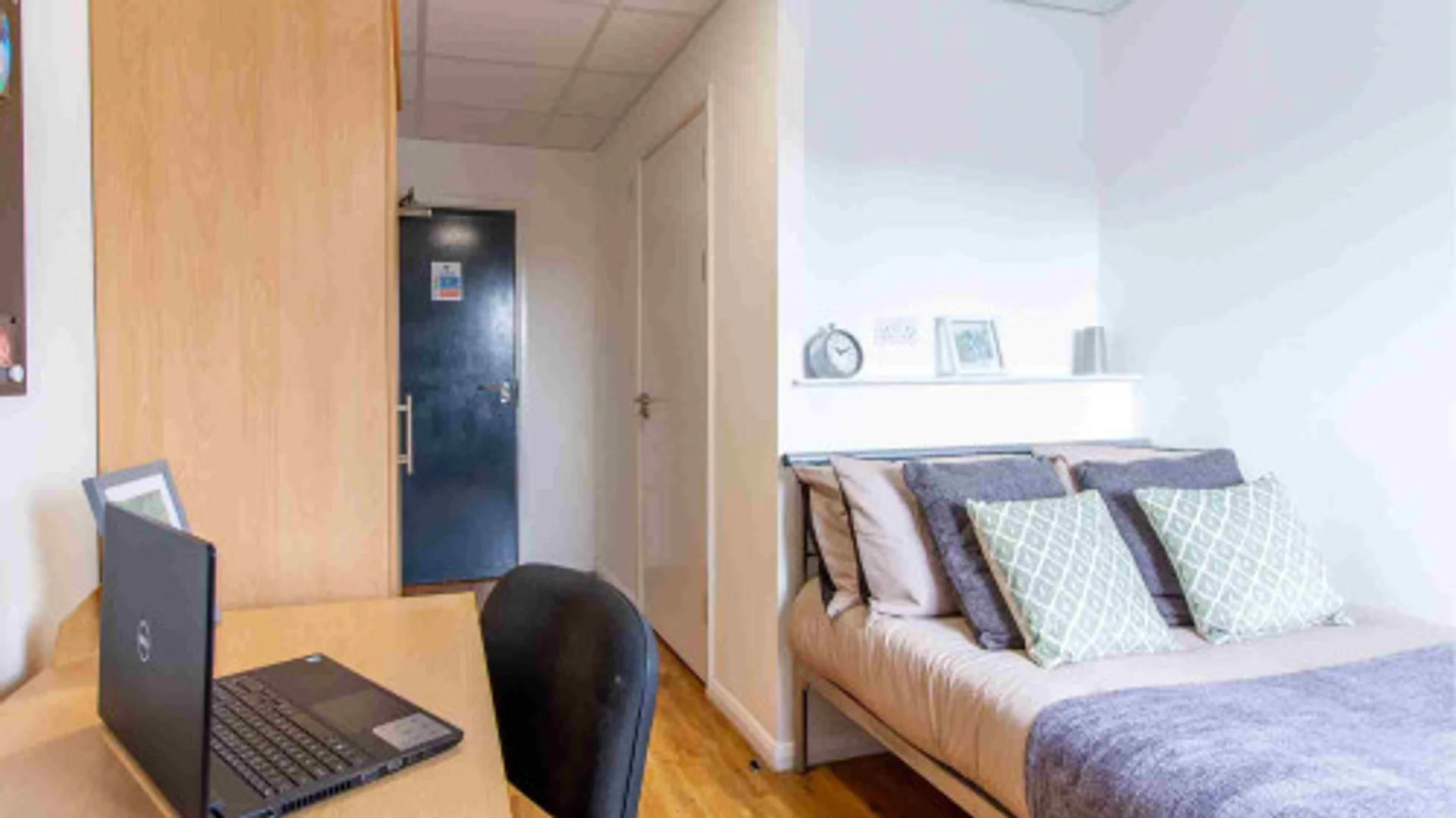 Bright and airy student room with easy university access in 