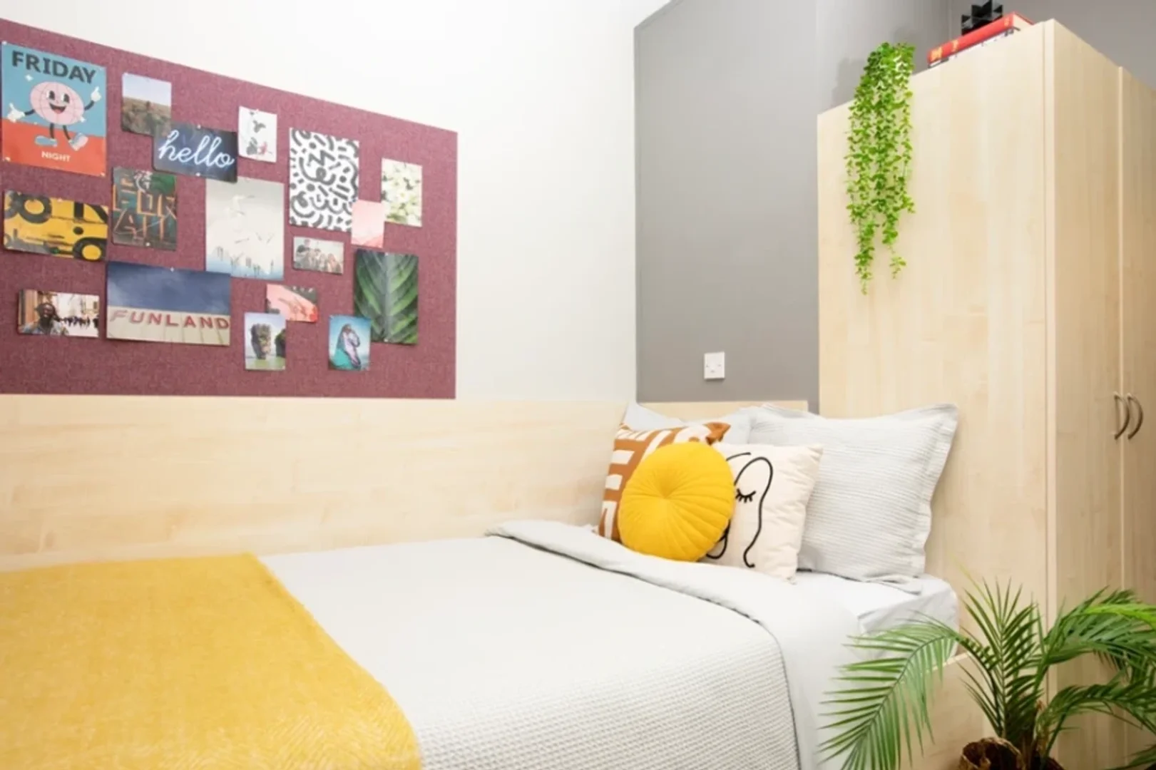 位于的学生友好型房间，设施现代