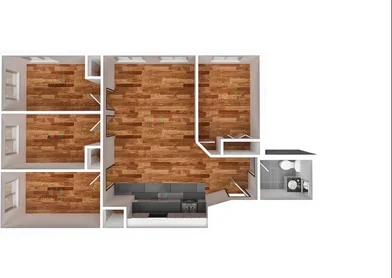 Entire place in residence at 688 Union Street, 3R, Park Slope, Brooklyn, NY, 11215, image 9 of 12